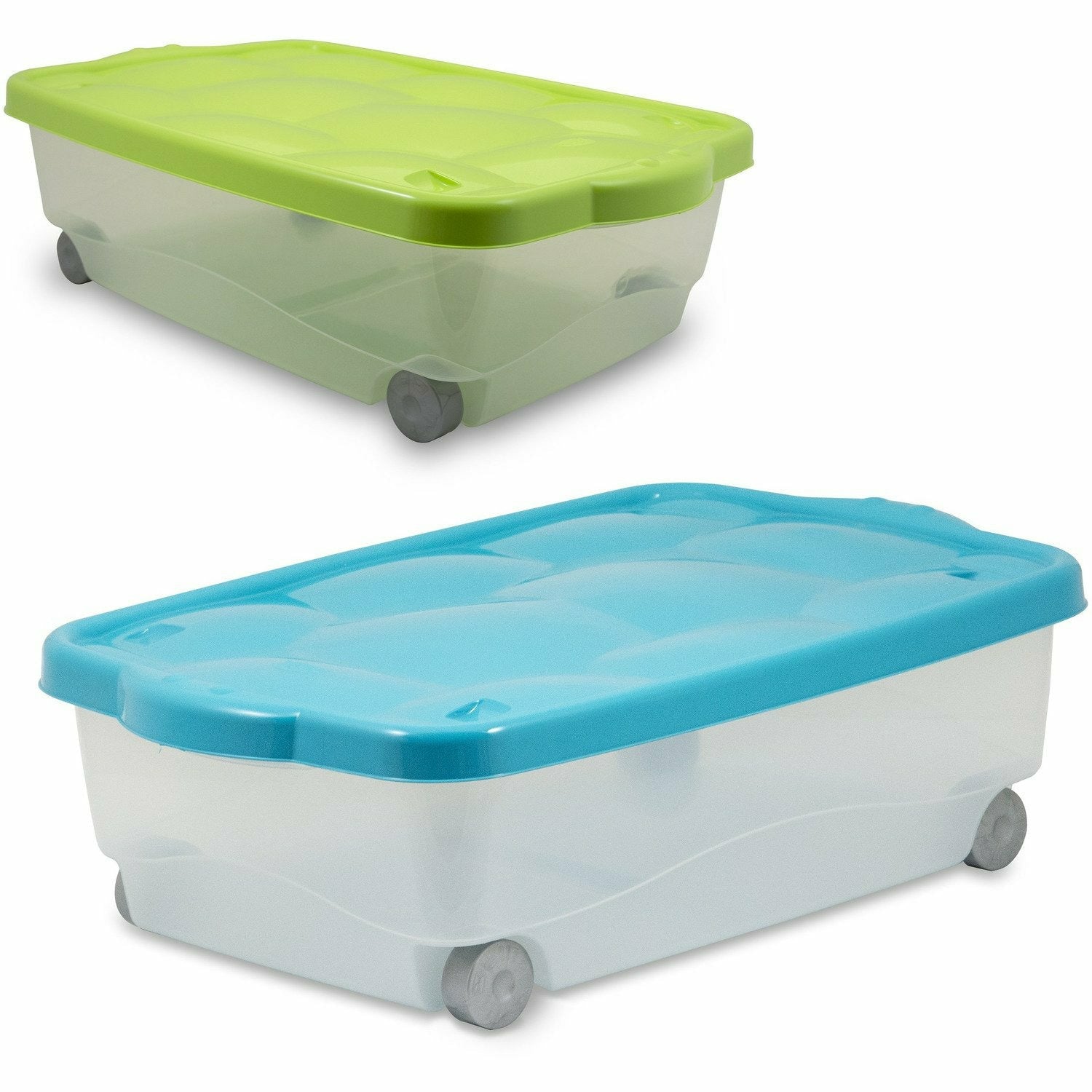 BELLI E FORTI - Contenitore Storage Box Multiuso Tartarugo 44 litri - h18,5x60x40 cm